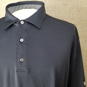 FOOTJOY- ProDry Lisle Mens XXL Golf Polo 88% Polyester 12% Spandex Blue